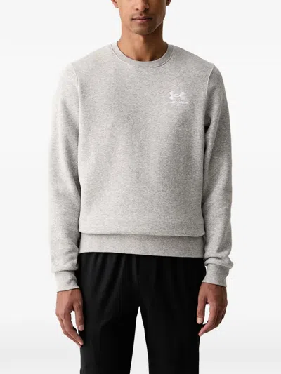 Under Armour Ua Icon Logo-embroidered Sweatshirt In Gray