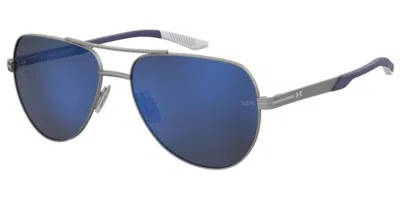 Under Armour Ua Instinct 2/g Vestibilità Orientale 9t9/xt Occhiali Da Sole Argentati Per Uomo