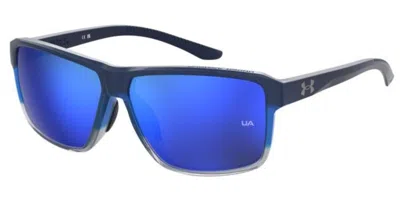 Under Armour Ua Kickoff/f Asian Fit 0mx/z0 Men's Sunglasses Blue Size 62 In Multi
