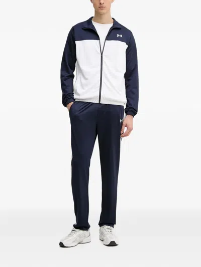 Under Armour Ua Rival Colour-block Logo-print Tracksuit In Blue