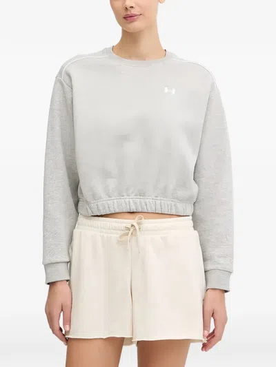 Under Armour Ua Rival Logo-detail Sweatshirt In Gray