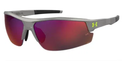 Under Armour Ua Skillz/g Asian Fit 4wc/b3 Men's Sunglasses Grey Size 80 In Multi