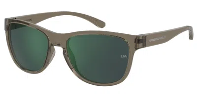 Under Armour Ua Skylar 2 2t3/mt Men's Sunglasses Brown Size 56 In Green