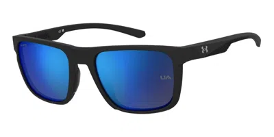 Under Armour Ua Speedburst Polarized 0vk/jy Men's Sunglasses Black Size 55 In Matte Black