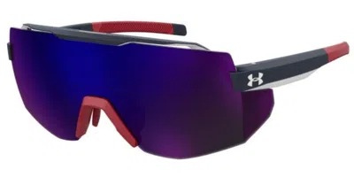 Under Armour Ua Squad Wir/b3 Men's Sunglasses Blue Size 99