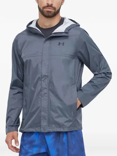 Under Armour Ua Stormproof Cloudstrike 2.0 Hooded Jacket In Blue