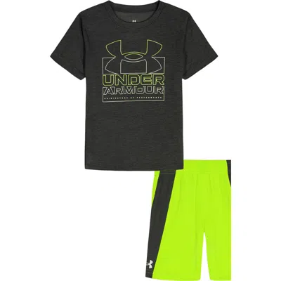 Under Armour Kids'  Ua Tech™ Twist Logo Graphic T-shirt & Shorts Set In Multi