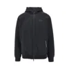 Under Armour Ua Unstoppable Fleece Textured Fullzip Hoodie In Black