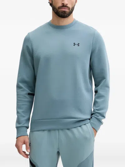 Under Armour Ua Unstoppable Logo-detail Sweatshirt In Blue