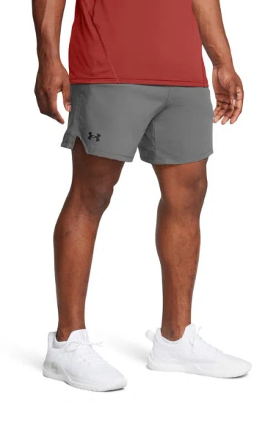 Under Armour Mens  Vanish Woven 6" Shorts In Castlerock/black