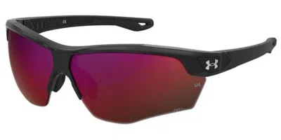Under Armour Ua Yard Dual 84j/b3 Men's Sunglasses Black Size 76 In Burgundy