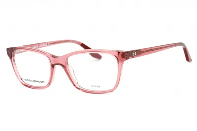Under Armour Ua5012 Rectangular Plastic Frame Eyeglasses In Pink