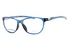 Under Armour Ua5038 Rectangular Plastic Frame Eyeglasses In Blue