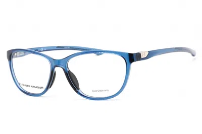 Under Armour Ua5038 Rectangular Plastic Frame Eyeglasses In Blue