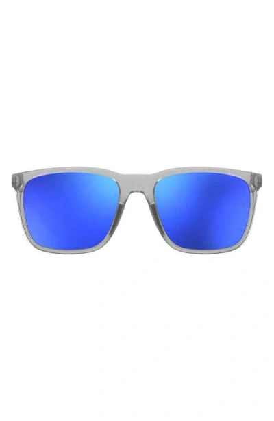 Under Armour Uareliance 56mm Polarized Square Sunglasses In Blue