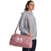 Under Armour Undeniable 5.0 Duffle Xs In White/pink Elixir