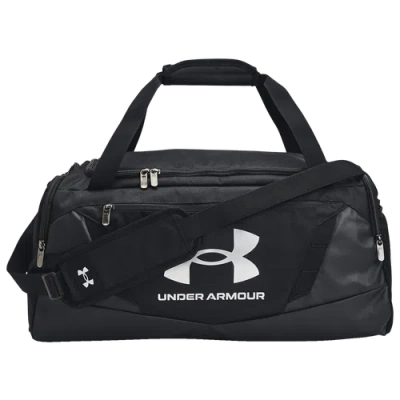 Under Armour Undeniable Duffel 5.0 Small In Black/metallic Silver
