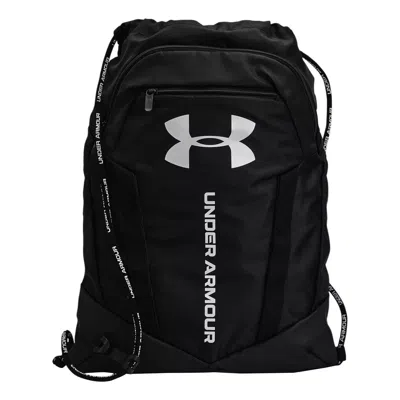Under Armour Undeniable Sackpack 'black Metallic Silver' In Multi