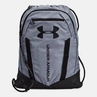 Under Armour Undeniable Sackpack Pitch Gray Medium Heather In Burgundy