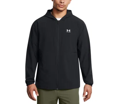 Under Armour Under Amour Men's Vibe Woven Windbreaker In Black,white