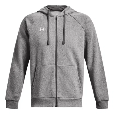Under Armour Under Armor Rival Fleece Hooded Jacket 'heather Grey' In Gray