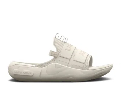 Under Armour Alpha 2.0 Slide 'ivory Fog' In White