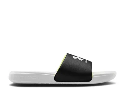 Under Armour Ansa Fixed Slide Gs 'white Black' In Multi