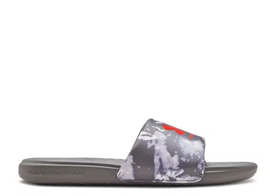 Under Armour Ansa Graphic Slide 'concrete White' In Gray