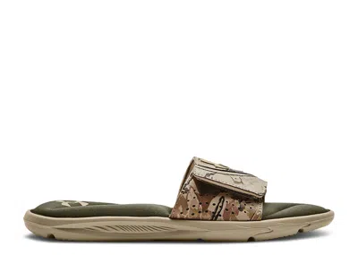 Under Armour Ignite 6 Graphic Strap Slide 'khaki Base Camo' In Green