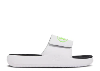 Under Armour Ignite Pro 8 Slide 'white Hyper Green'