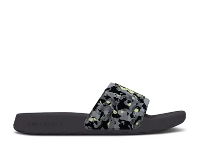 Under Armour Ignite Select Graphic Slide 'anthracite Retro Green Camo' In Gray