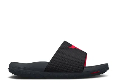 Under Armour Project Rock Slide 'ultimate Black Stealth Grey'