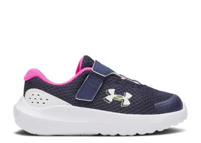 Under Armour Babies'   Surge 4 Ac Td 'midnight Navy Rebel Pink' In Blue