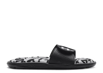 Under Armour Wmns Ignite 6 Graphic Footbed Slide 'halo Grey Black' In Gray