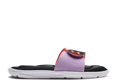 Under Armour Wmns Ignite 9 Slide 'white Black' In Purple