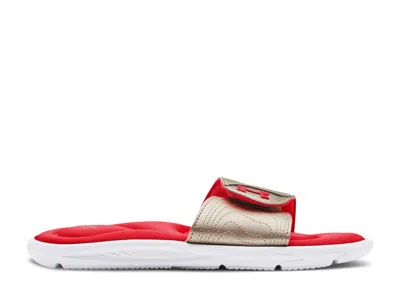 Under Armour Wmns Ignite 9 Slide 'white Metallic Faded Gold'