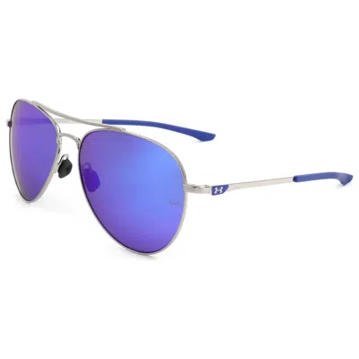 Under Armour Unisex 59 Mm Blue Sunglasses In Purple