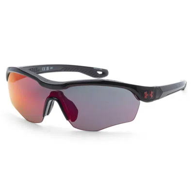 Under Armour Unisex 99 Mm Black Sunglasses In Red