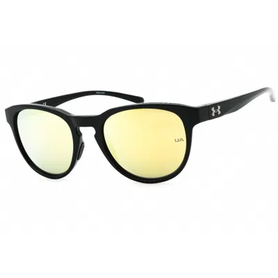 Under Armour Unisex Black Round Sunglasses Uaskylar In ["black"]