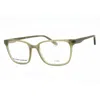 Under Armour Unisex Green Rectangular Eyeglass Frames Ua5035