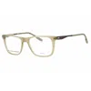 Under Armour Unisex Green Rectangular Eyeglass Frames Ua5040