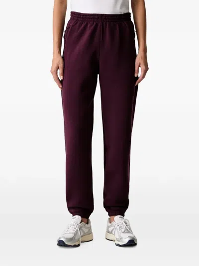 Under Armour Unstoppable Fleece Gym Elasticated-waist Track Pants In Burgundy