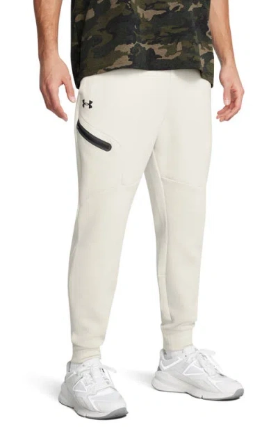 Under Armour Unstoppable Fleece Joggers In White