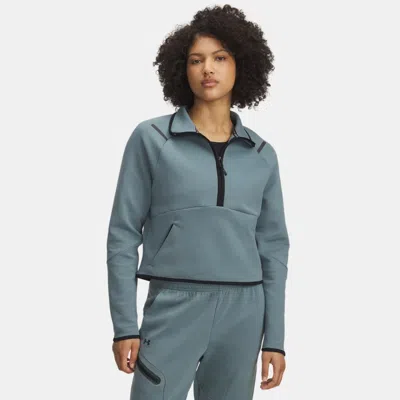 Under Armour Unstoppable Fleece Women's ½ Zip Jasper Blue