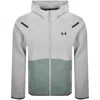 Under Armour Unstoppable Full Zip Hoodie Green In Gray