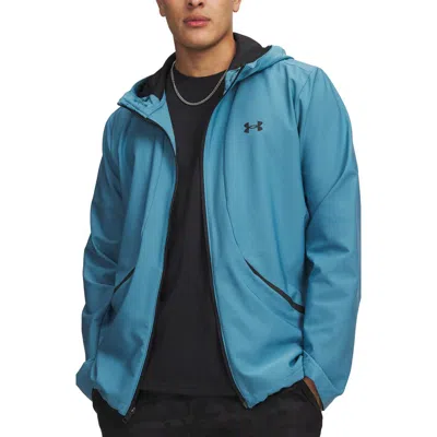 Under Armour Unstoppable Hooded Jacket In Blue