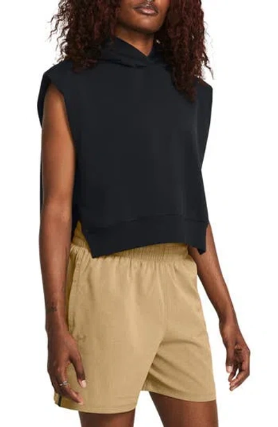 Under Armour Unstoppable Performance Sleeveless Hoodie In Black