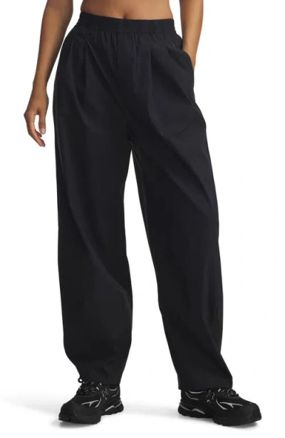 Under Armour Unstoppable Pleated Pants In Black