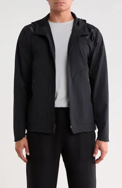 Under Armour Unstoppable Water Repellent Hooded Jacket In Black
