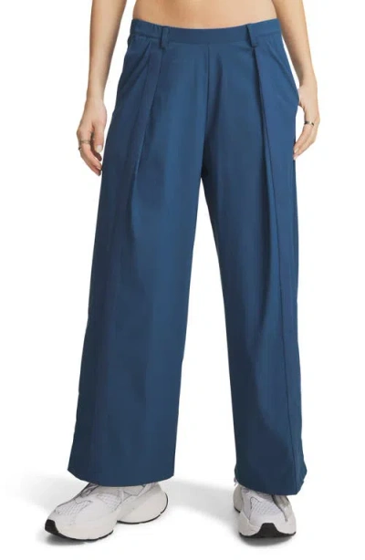 Under Armour Unstoppable Water Resistant Pleated Pants In Blue
